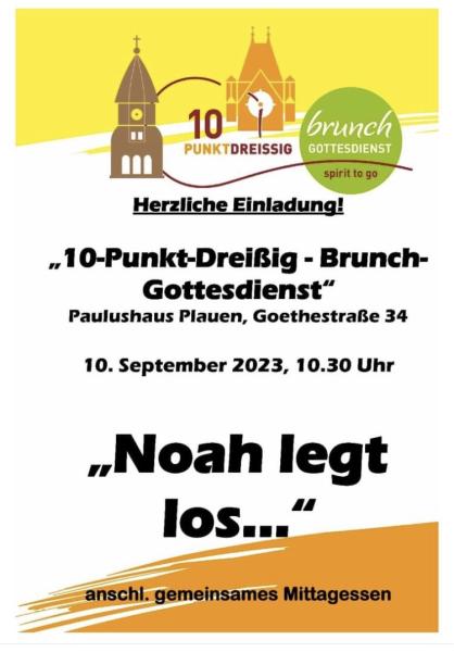 Brunchgottesdienst am 10.09. in der Pauluskirche